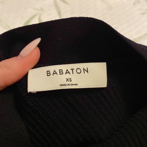 Babaton Sculpt Knit Criss Cross Bodycon Dress XS NWT - Picture 2 of 2